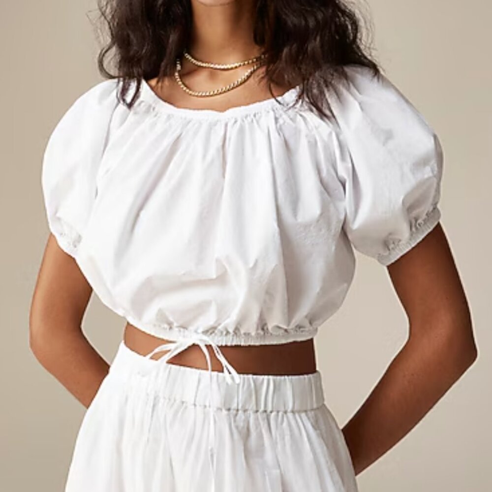 J.Crew cinch waist cotton crop, size M.